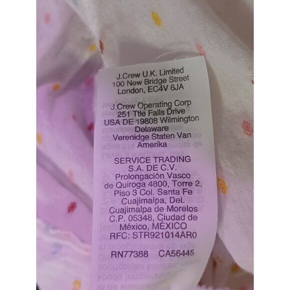 Madewell White Multicolor Clip Dot Cotton Coverup Dress Women's Size Large - Picture 7 of 8